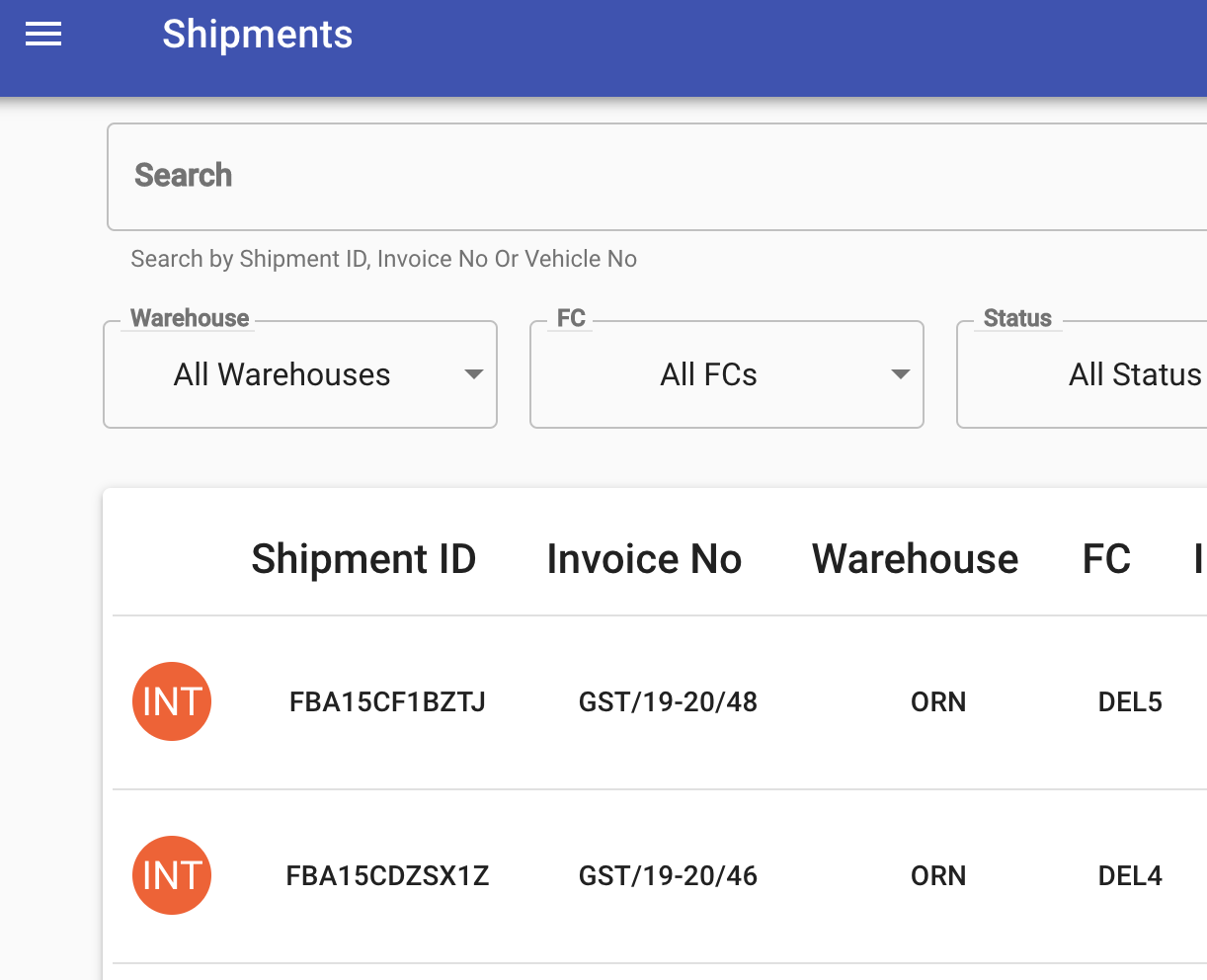 Shipment Manager